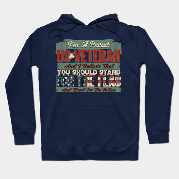 Proud US Veteran Hoodie by BE MY GUEST MARKETING LLC